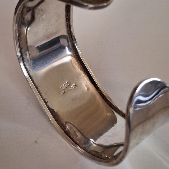 Dominique Dinouart Domingo designed Sterling Silver Cuff Bracelet Mexican Sterl - Picture 14 of 14